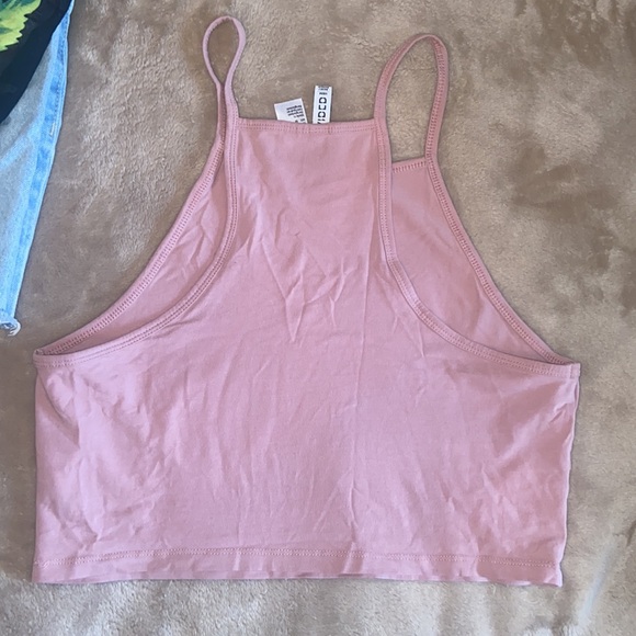 Pink Racerback Crop Top - Picture 3 of 4